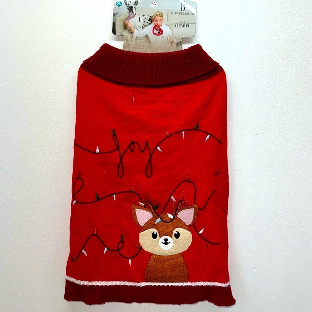 🔥Ellen degeneres pet apparel Christmas Sz XL New